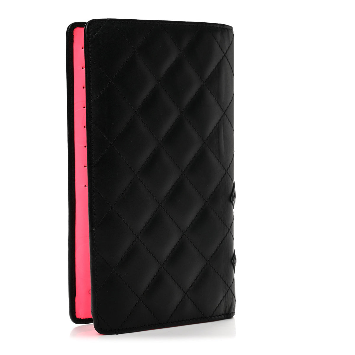Chanel Calfskin Quilted Cambon Yen Wallet Black 3 of 13