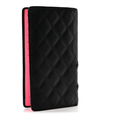 Chanel Calfskin Quilted Cambon Yen Wallet Black 3 of 13