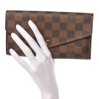 Louis Vuitton Damier Ebene Sarah Wallet NM 2 of 8