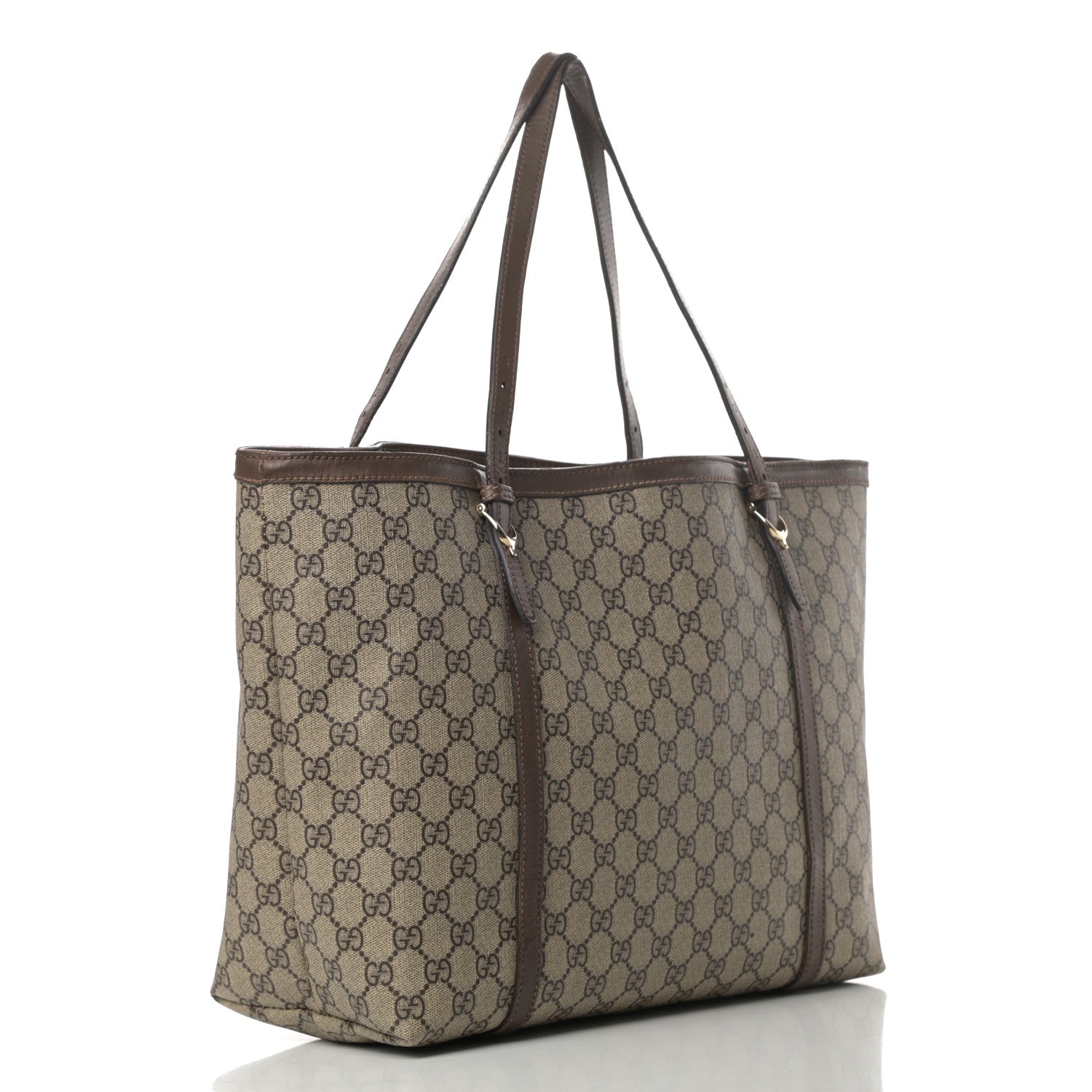 Gucci GG Supreme Monogram Medium Nice Tote Brown 3 of 19