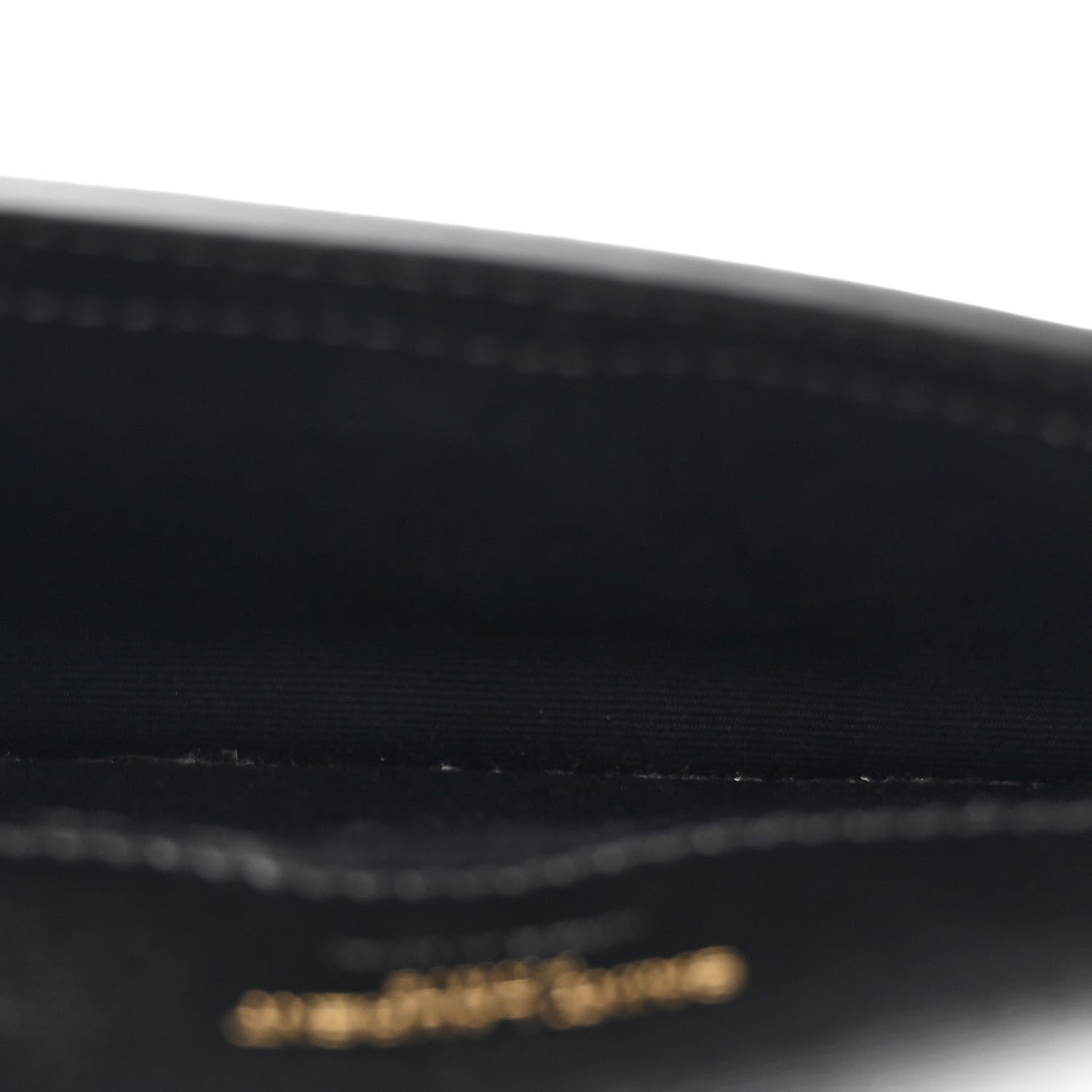 Saint Laurent Grained Calfskin Monogram Phone Holder Crossbody Black 5 of 12