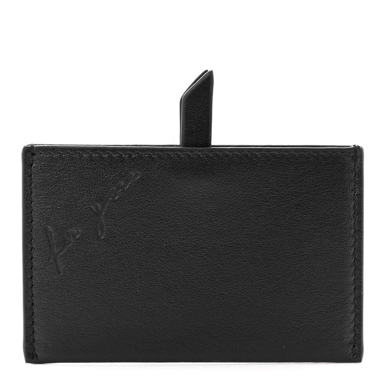 Saint Laurent Smooth Calfskin For You Mirror Card Case Black 3 of 8