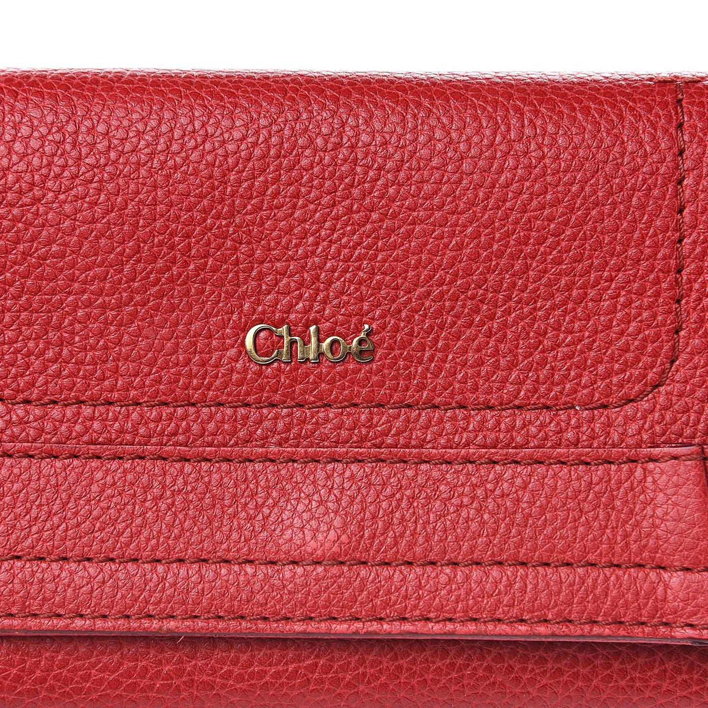 Grained Calfskin Paraty Continental Wallet Red