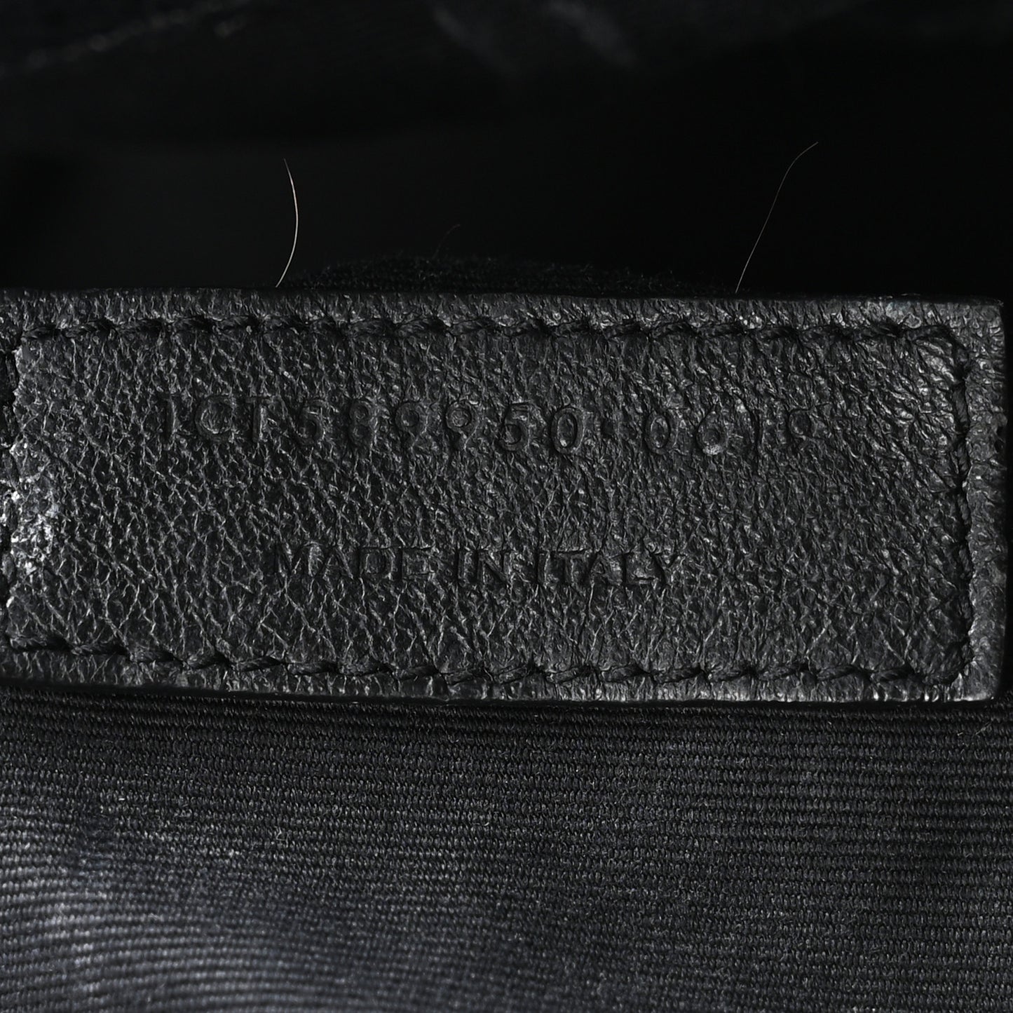Crinkled Calfskin Matelasse Monogram Large Niki Shopper Tote Black
