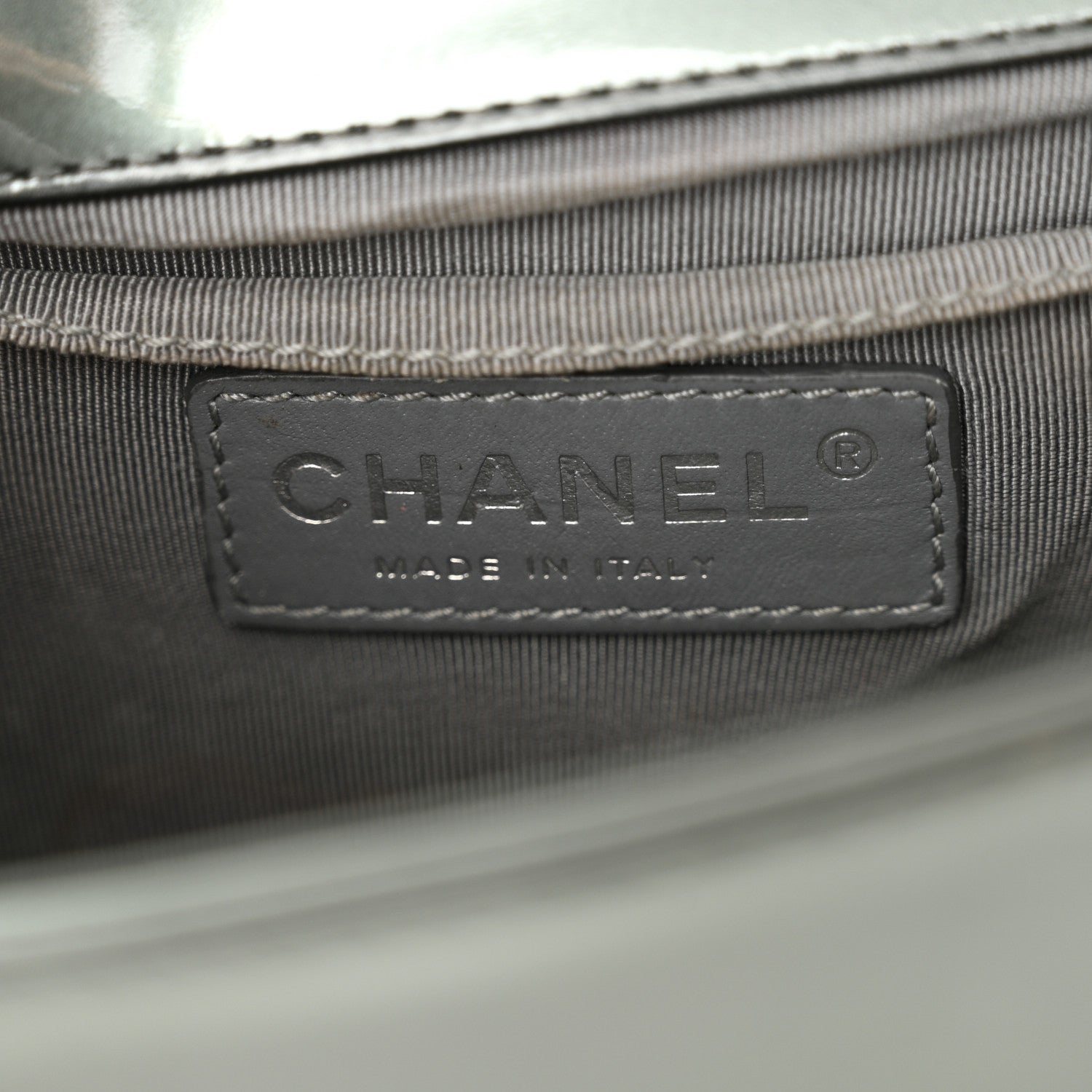 Chanel Iridescent Glazed Calfskin Small Boy Flap Light Green 6 of 12