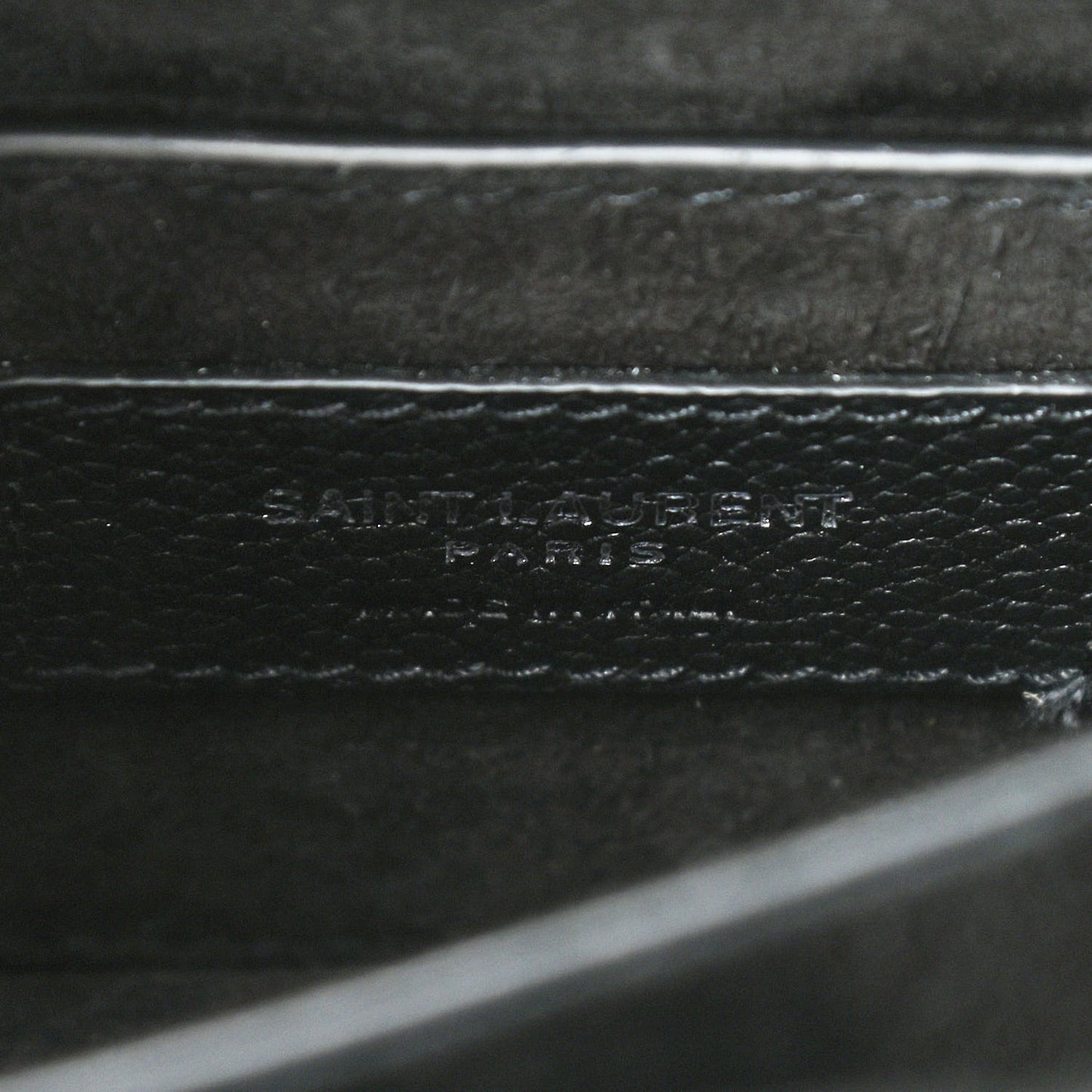 Grained Calfskin Small Monogram Sunset Black