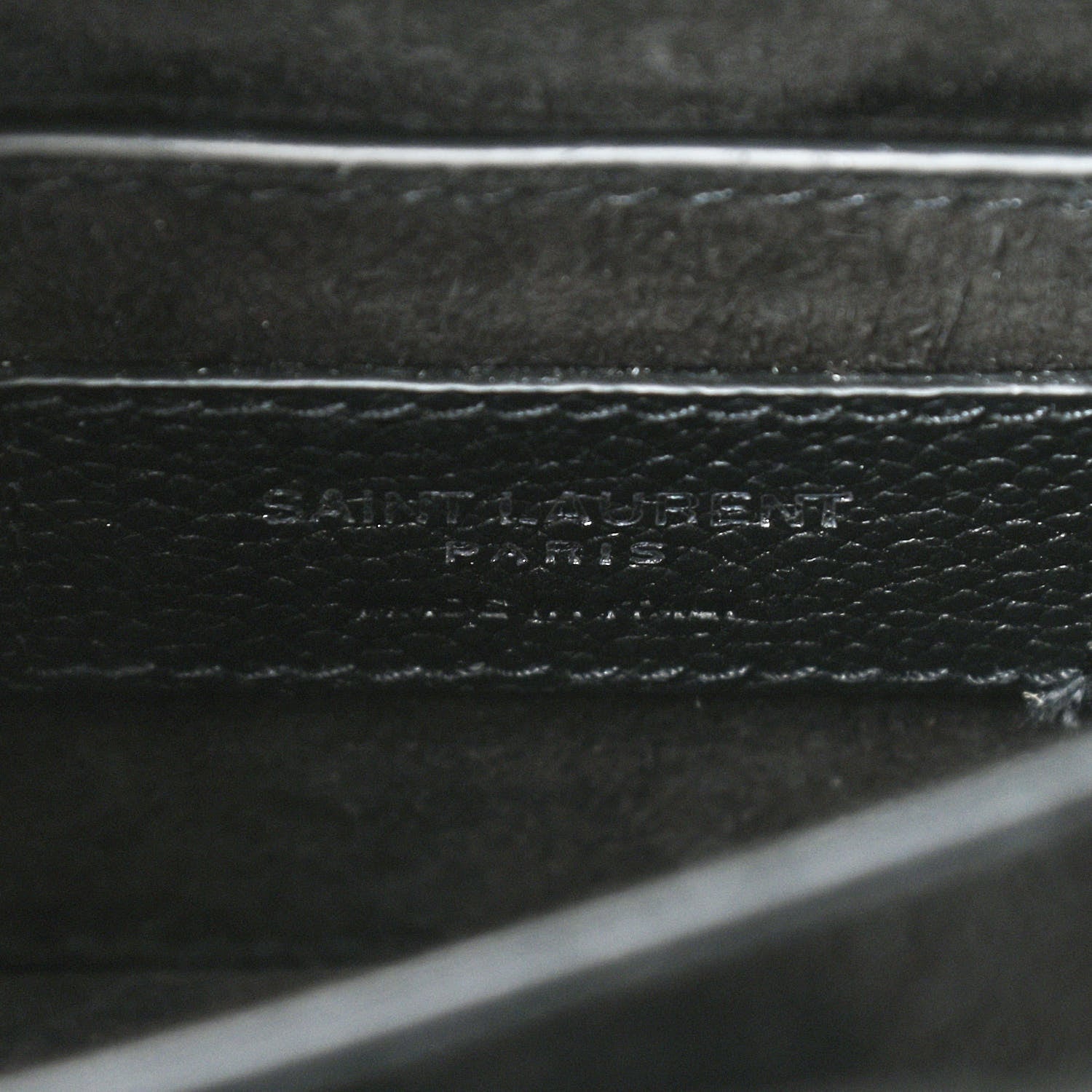 Saint Laurent Grained Calfskin Small Monogram Sunset Black 7 of 7