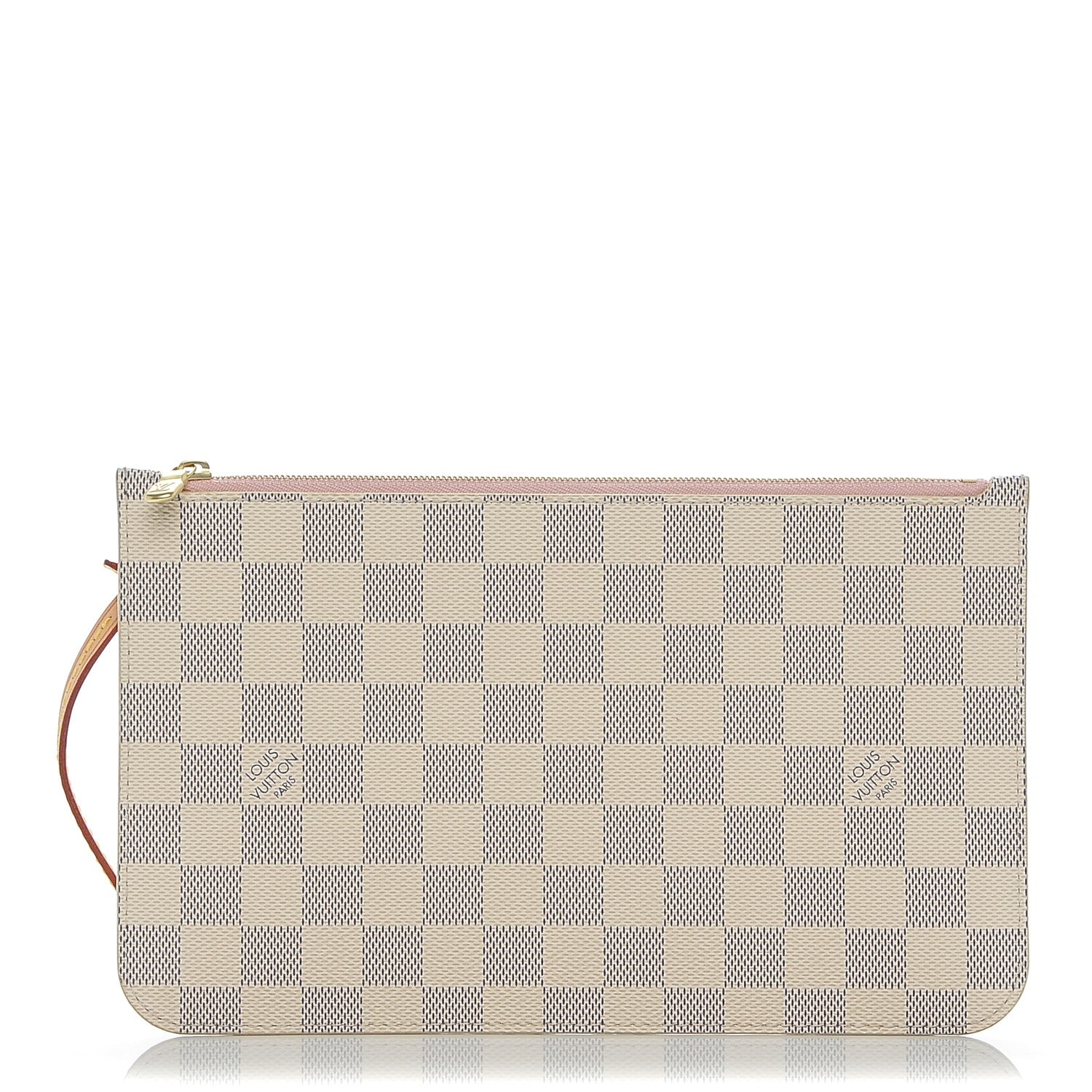 Louis Vuitton Damier Azur Neverfull MM GM Pochette Rose Ballerine 1 of 7