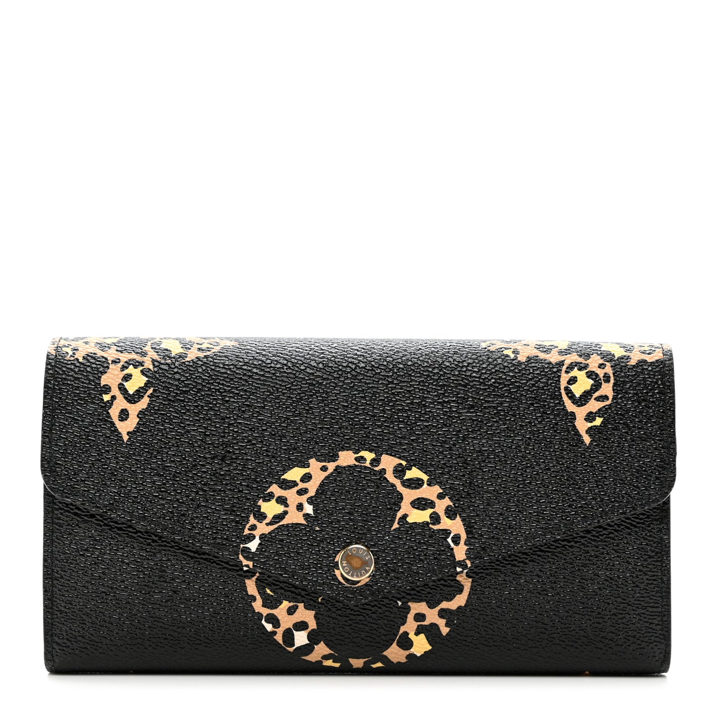 Monogram Giant Jungle Sarah Wallet Black