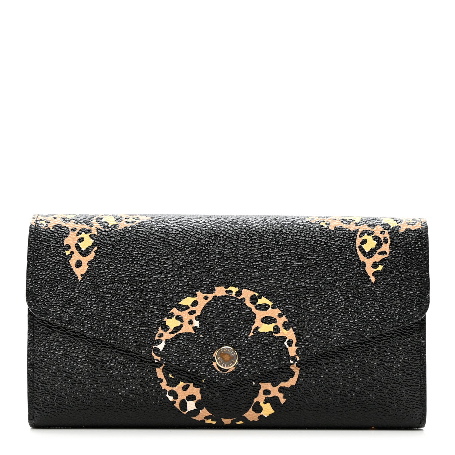 Louis Vuitton Monogram Giant Jungle Sarah Wallet Black 1 of 6