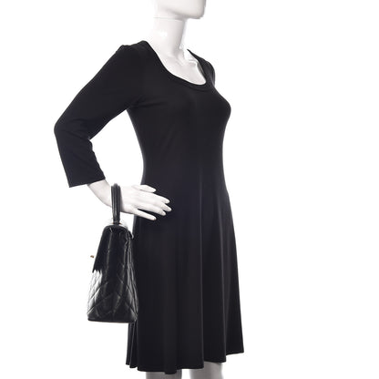Chanel Caviar Quilted Jumbo Kelly Flap Black 2 of 16