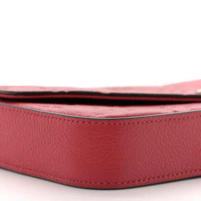 Louis Vuitton Empreinte Pochette Felicie Chain Wallet Scarlet 9 of 11