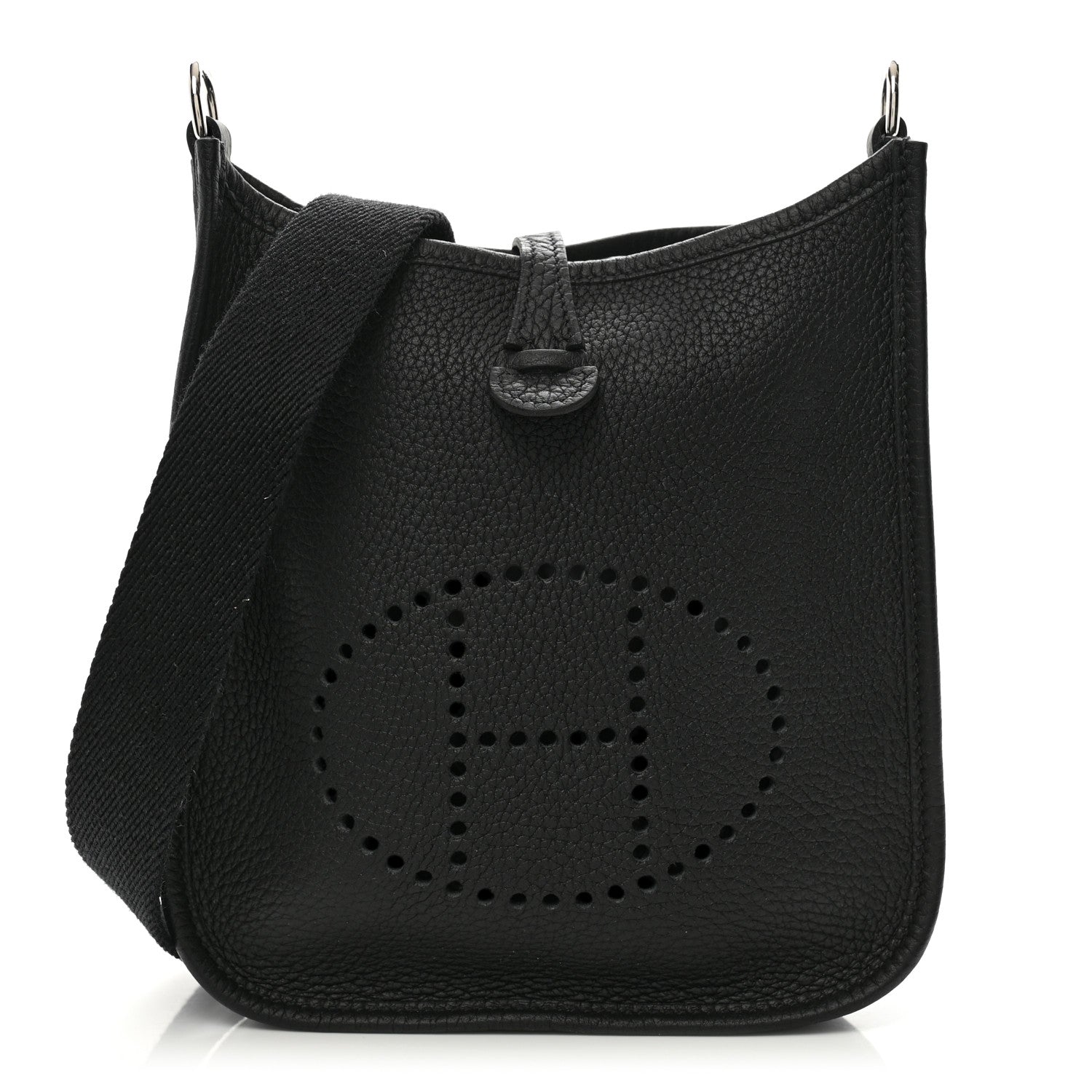 Hermes Taurillon Clemence Evelyne TPM Black 1 of 10