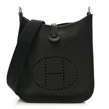 Hermes Taurillon Clemence Evelyne TPM Black 1 of 10