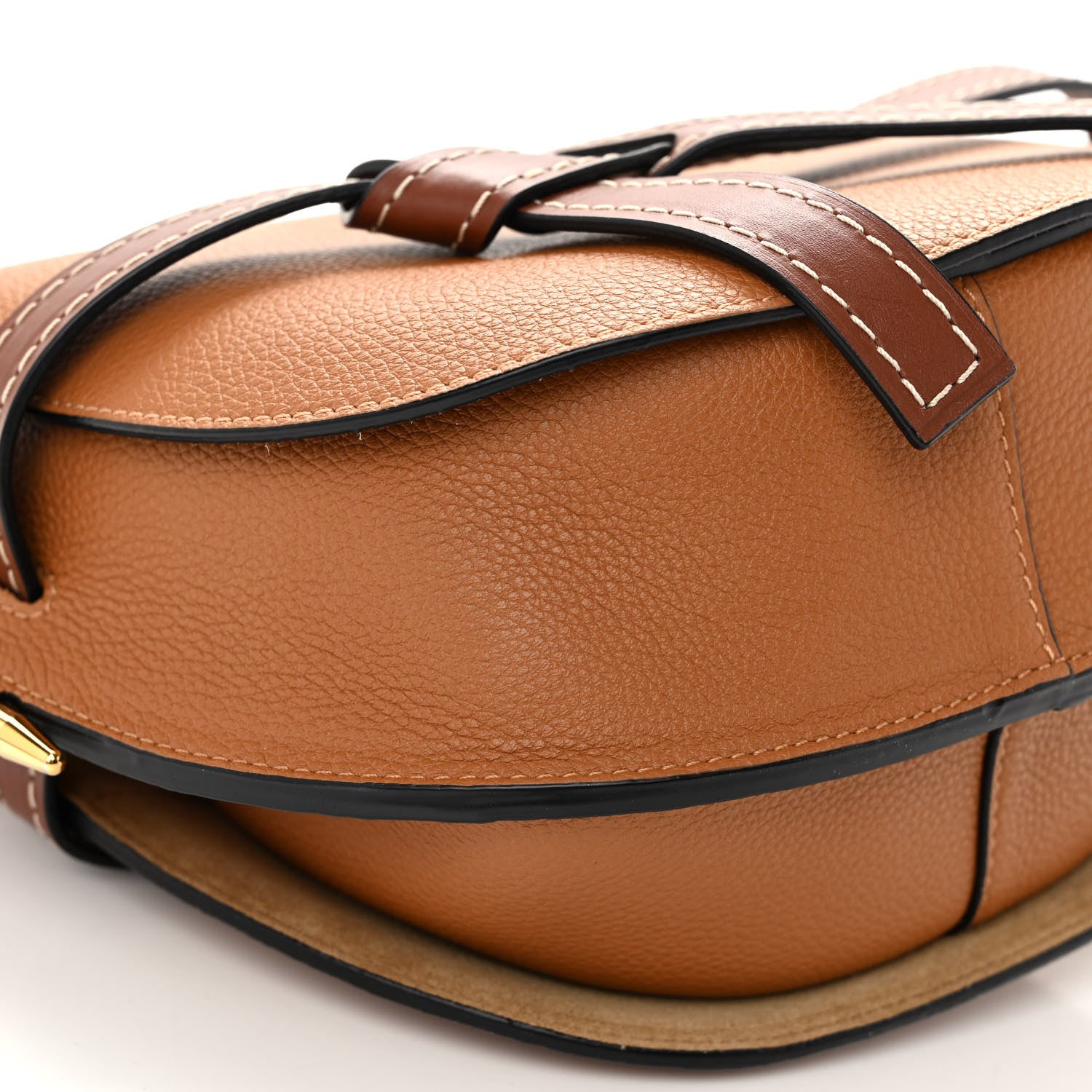 Loewe Grained Calfskin Small Gate Crossbody Bag Caramel Pecan 6 of 10