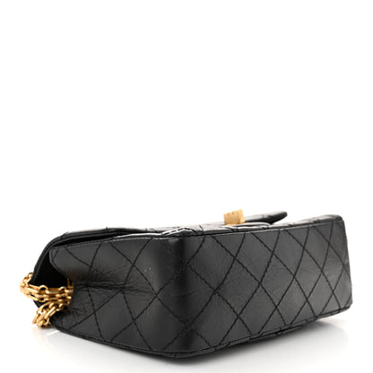 Chanel Aged Calfskin Quilted 2.55 Reissue Mini Flap Black 4 of 14