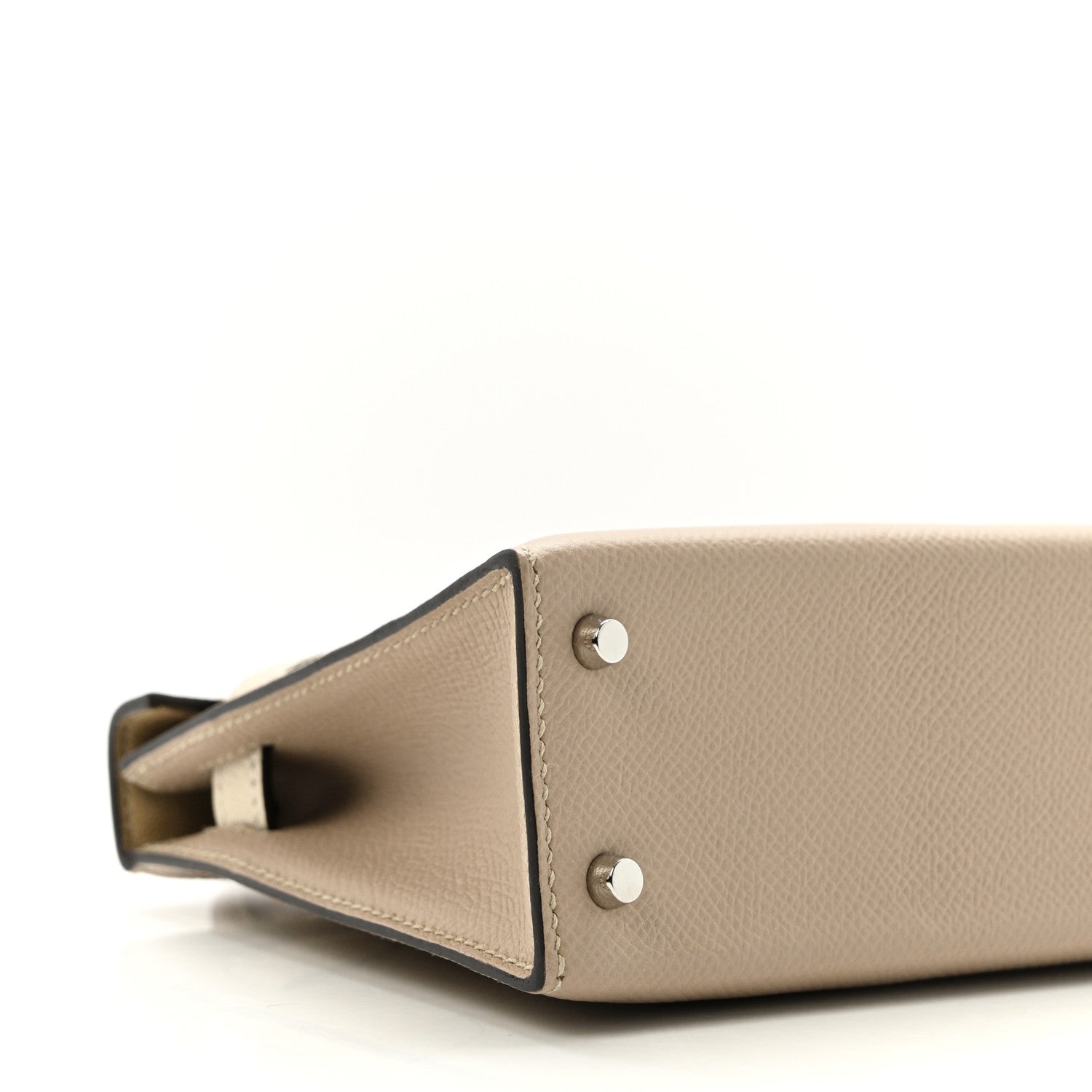 Hermes Epsom Tri-Color Mini Kelly Sellier 20 Trench Craie Etoupe 10 of 12
