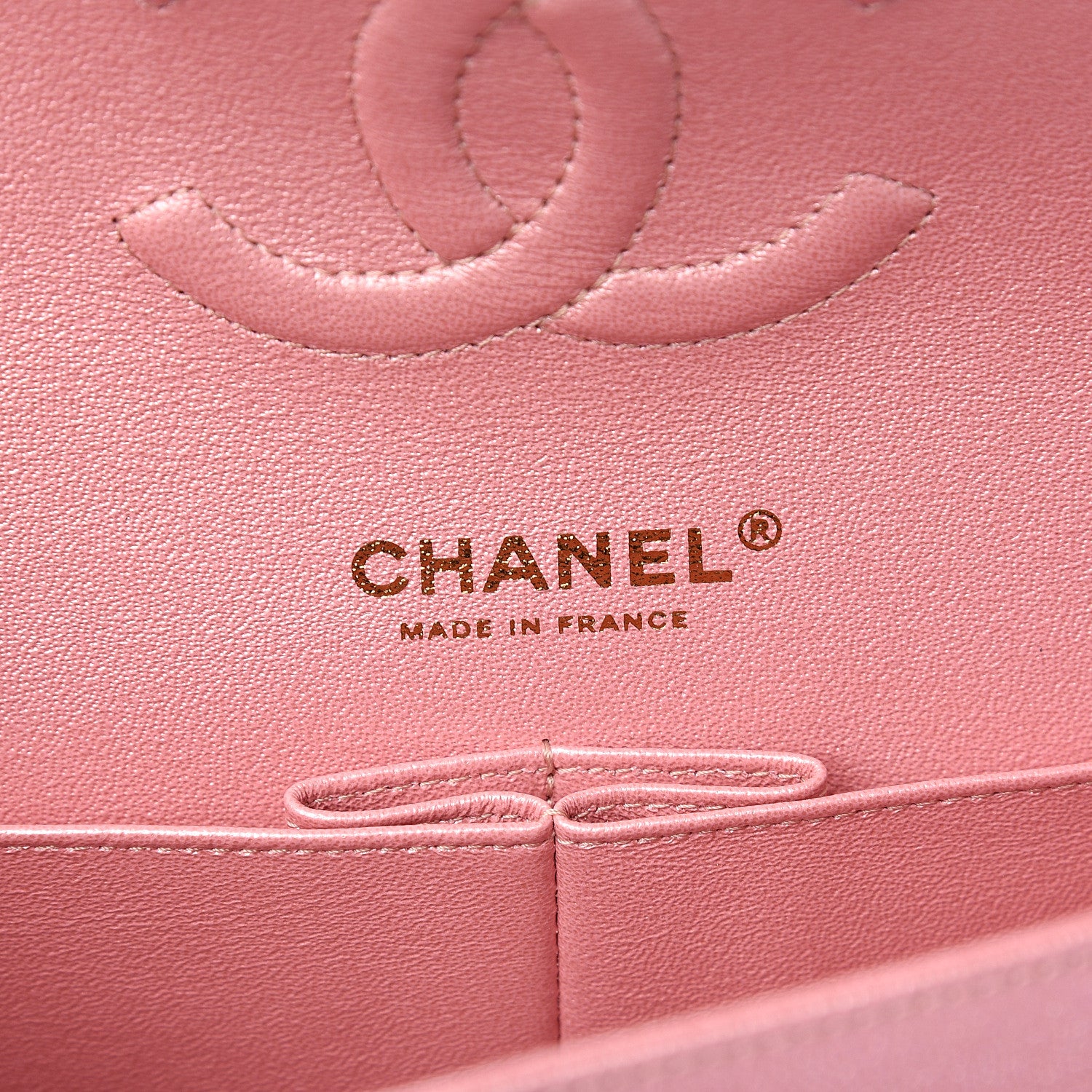 Chanel Iridescent Caviar Quilted Medium Double Flap Rose Pink 5 of 9