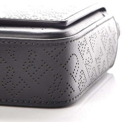Burberry Calfskin Perforated Logo Hampshire Crossbody Black 9 of 10