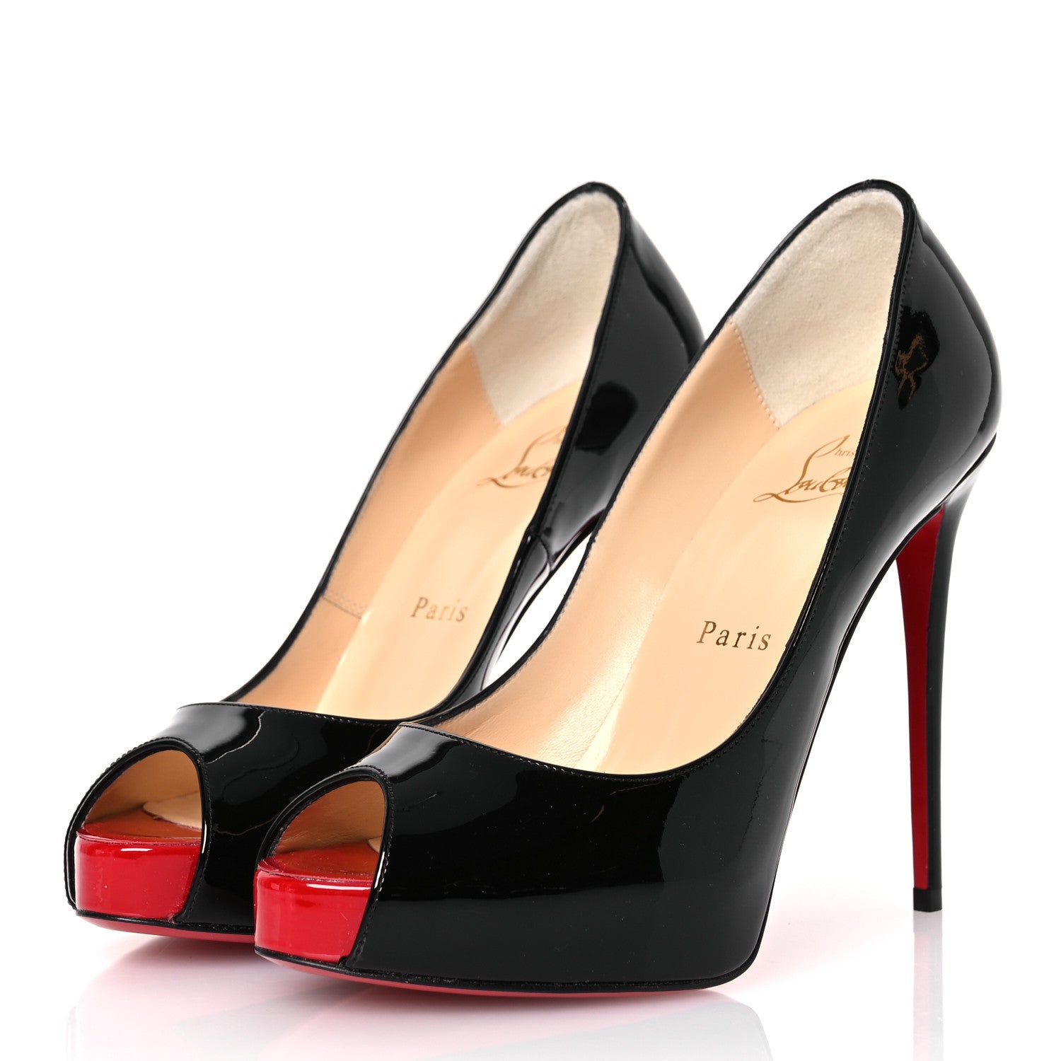 Christian Louboutin Patent New Very Prive 120 Pumps 36 Black 4 of 10
