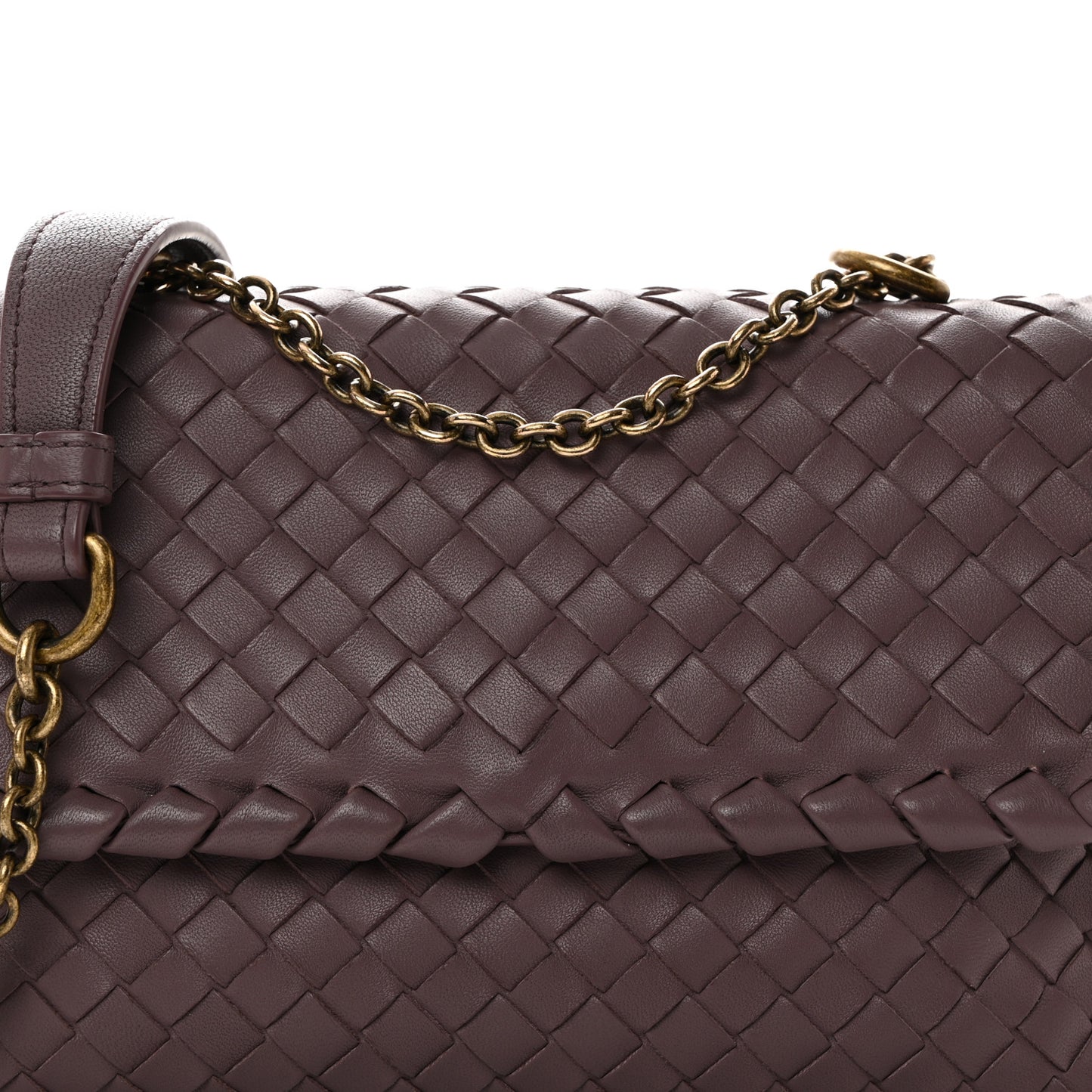 Nappa Intrecciato Baby Olimpia Shoulder Bag Lilac