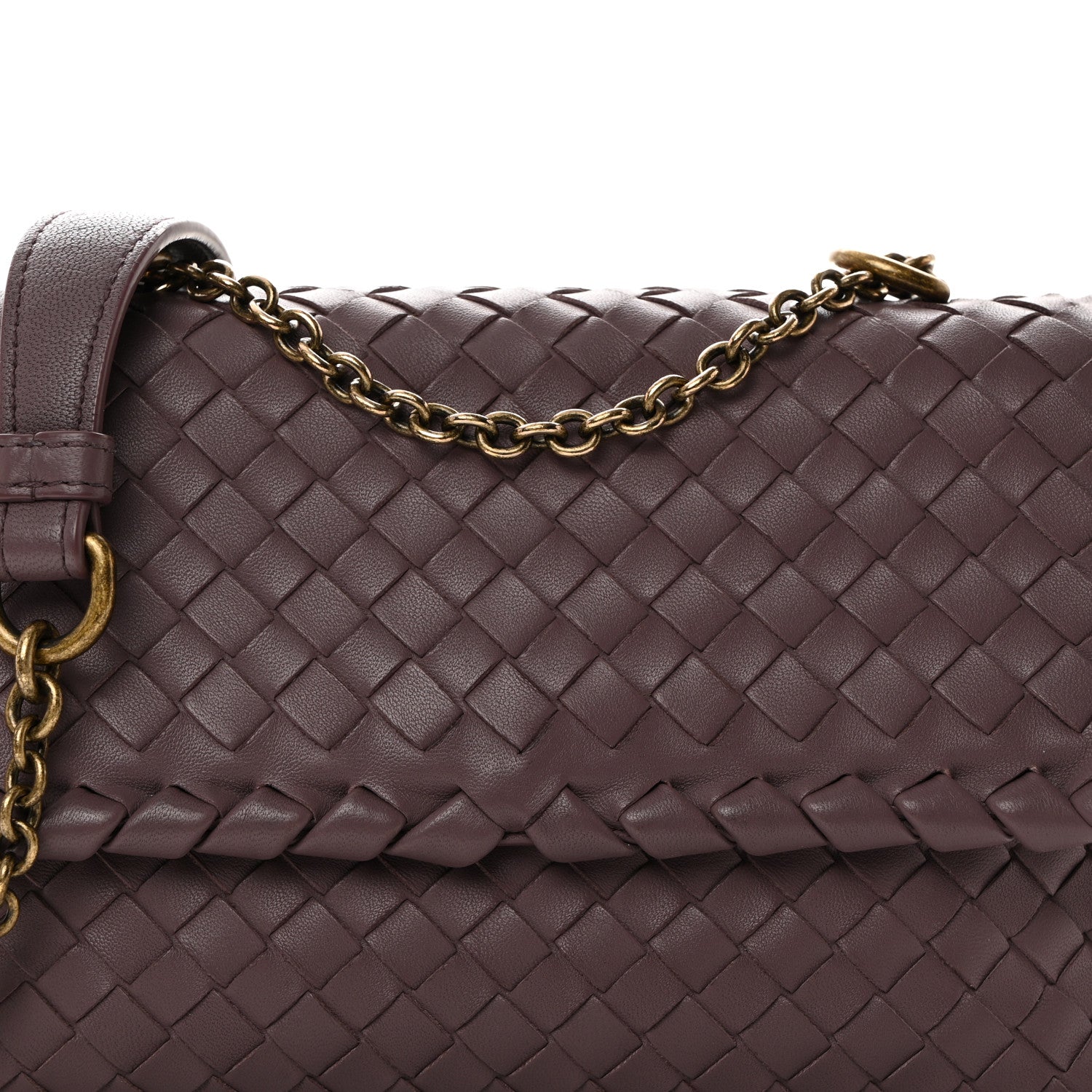 Bottega Veneta Nappa Intrecciato Baby Olimpia Shoulder Bag Lilac 8 of 11