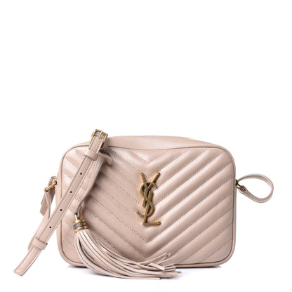 Saint Laurent Calfskin Matelasse Monogram Lou Camera Bag Dark Latte 1 of 4