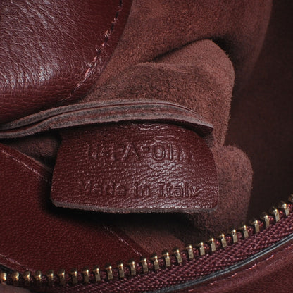 Celine Leather Cabas Horizontal Tote Burgundy 7 of 7