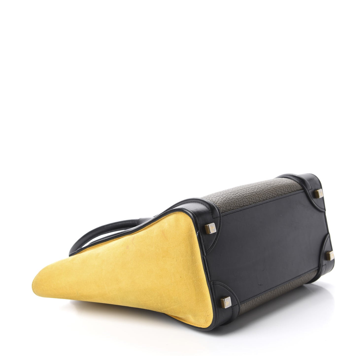 Bullhide Calfskin Nubuck Micro Tri-Color Luggage Amber