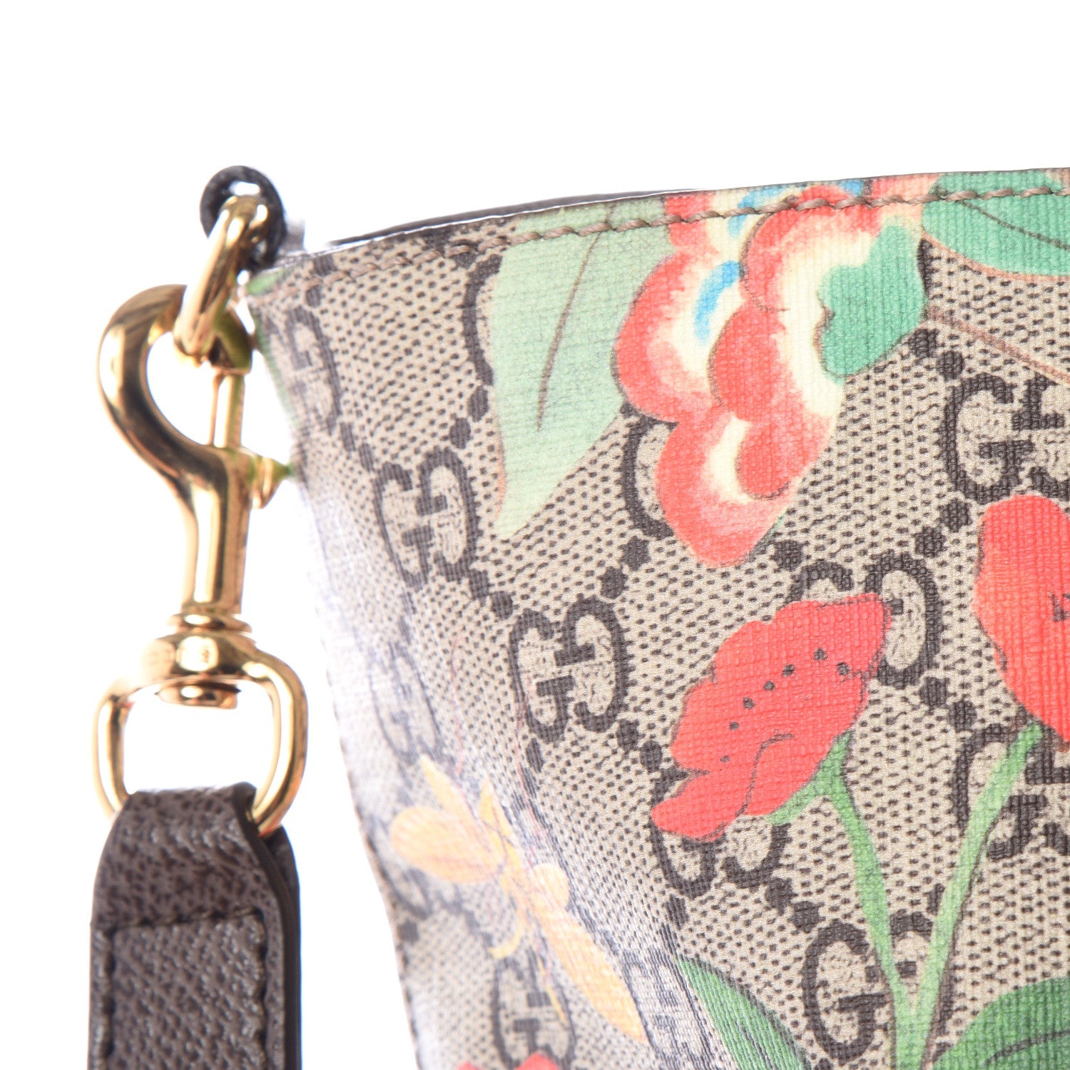 Gucci Soft GG Supreme Monogram Tian Medium Crossbody Tote Beige Multicolor New Acero 12 of 12