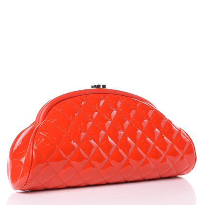 Chanel Patent Quilted Timeless Clutch Red 3 of 11