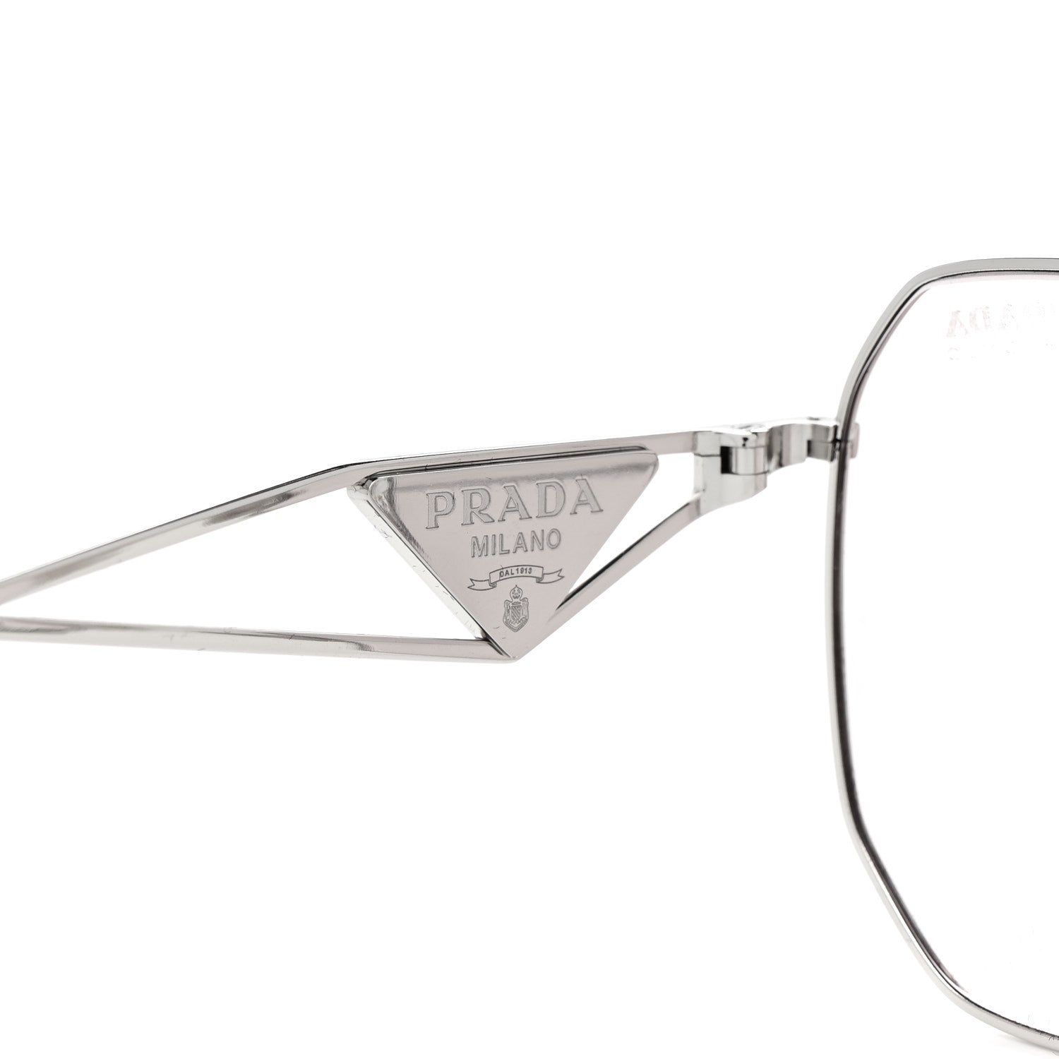 Prada Metal Symbole Triangle Logo Sunglasses SPR57Y Pink 7 of 10