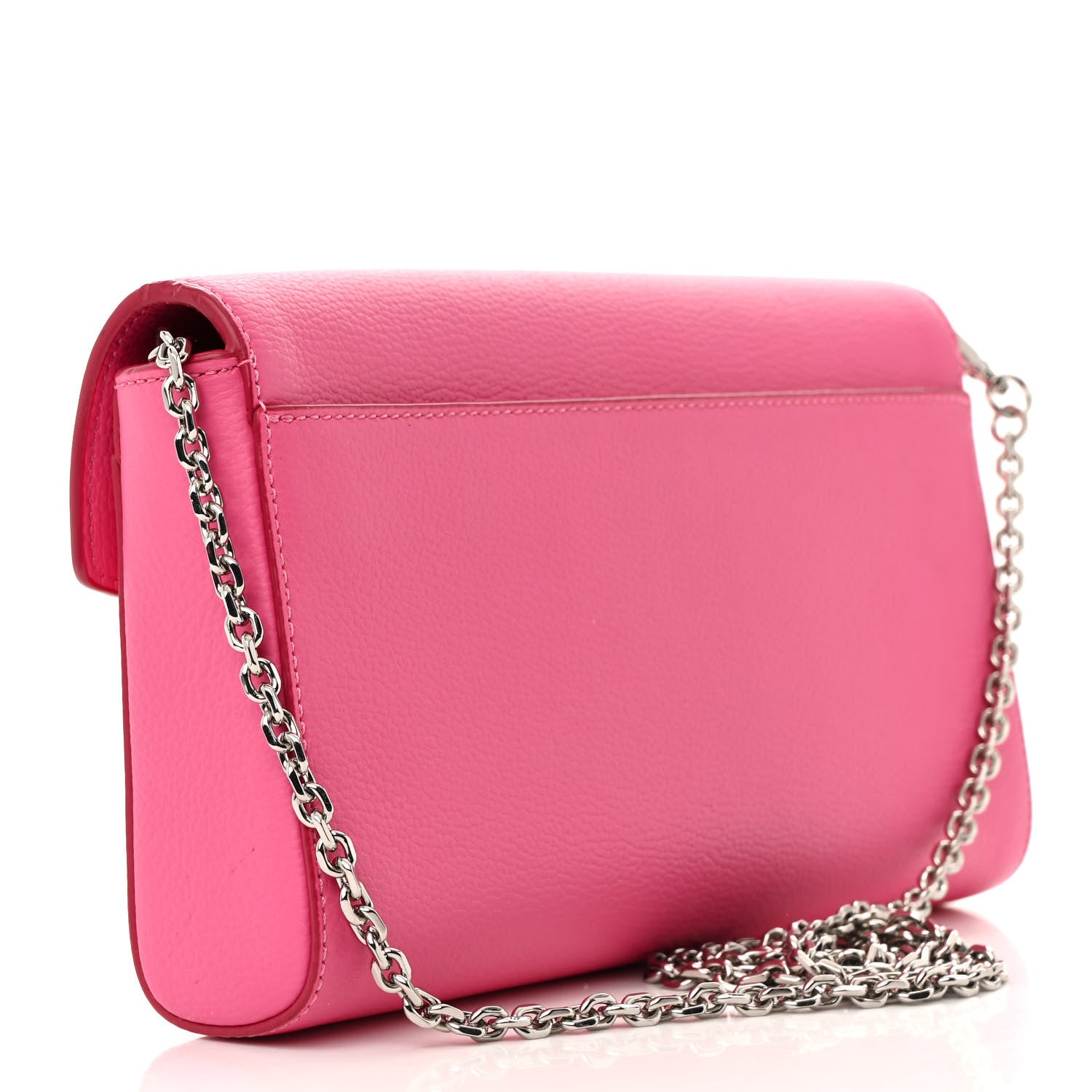 MCM Calfskin Large Patricia Wallet On Chain Pink 3 of 15