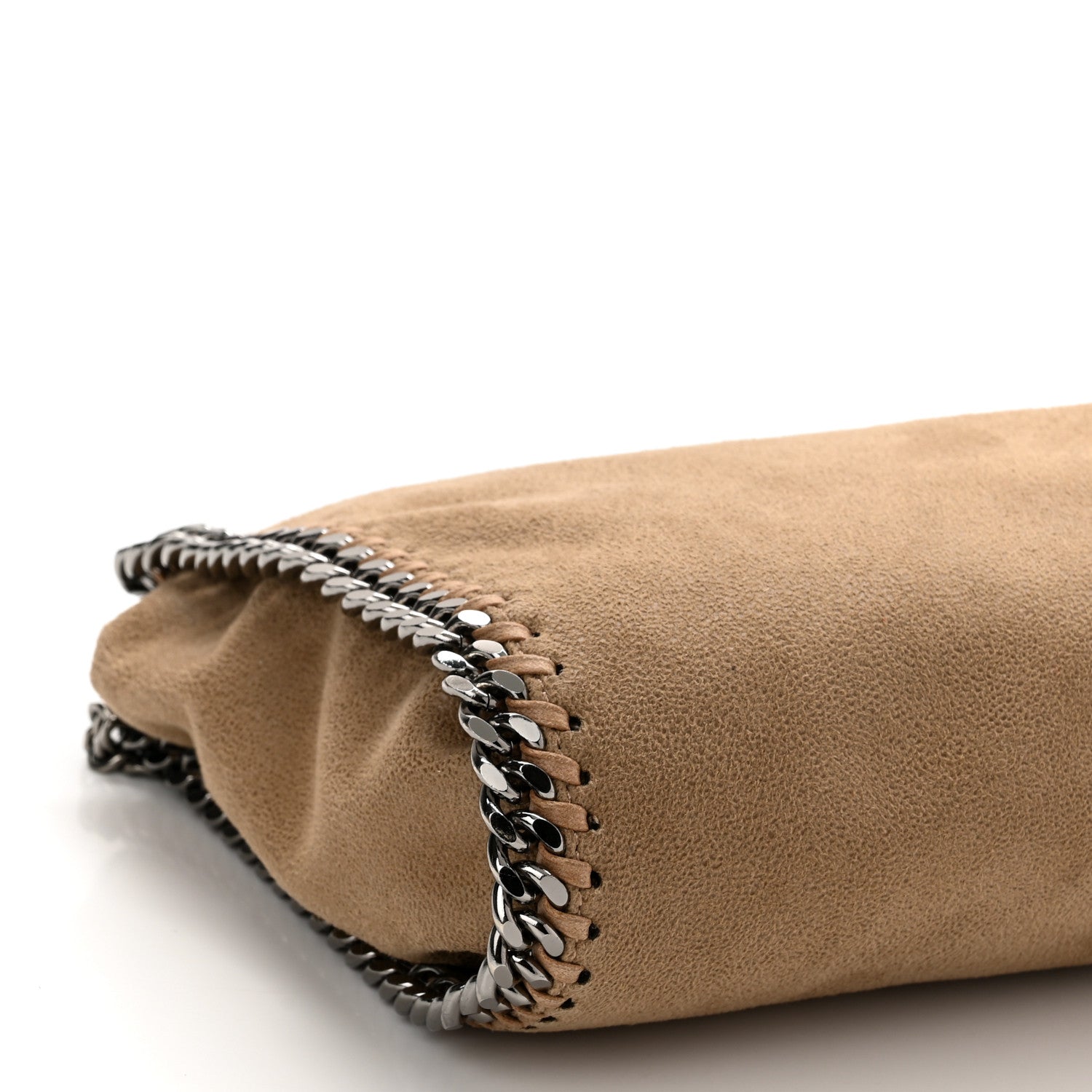 Stella McCartney Shaggy Deer Mini Falabella Fold Over Tote Beige 9 of 10