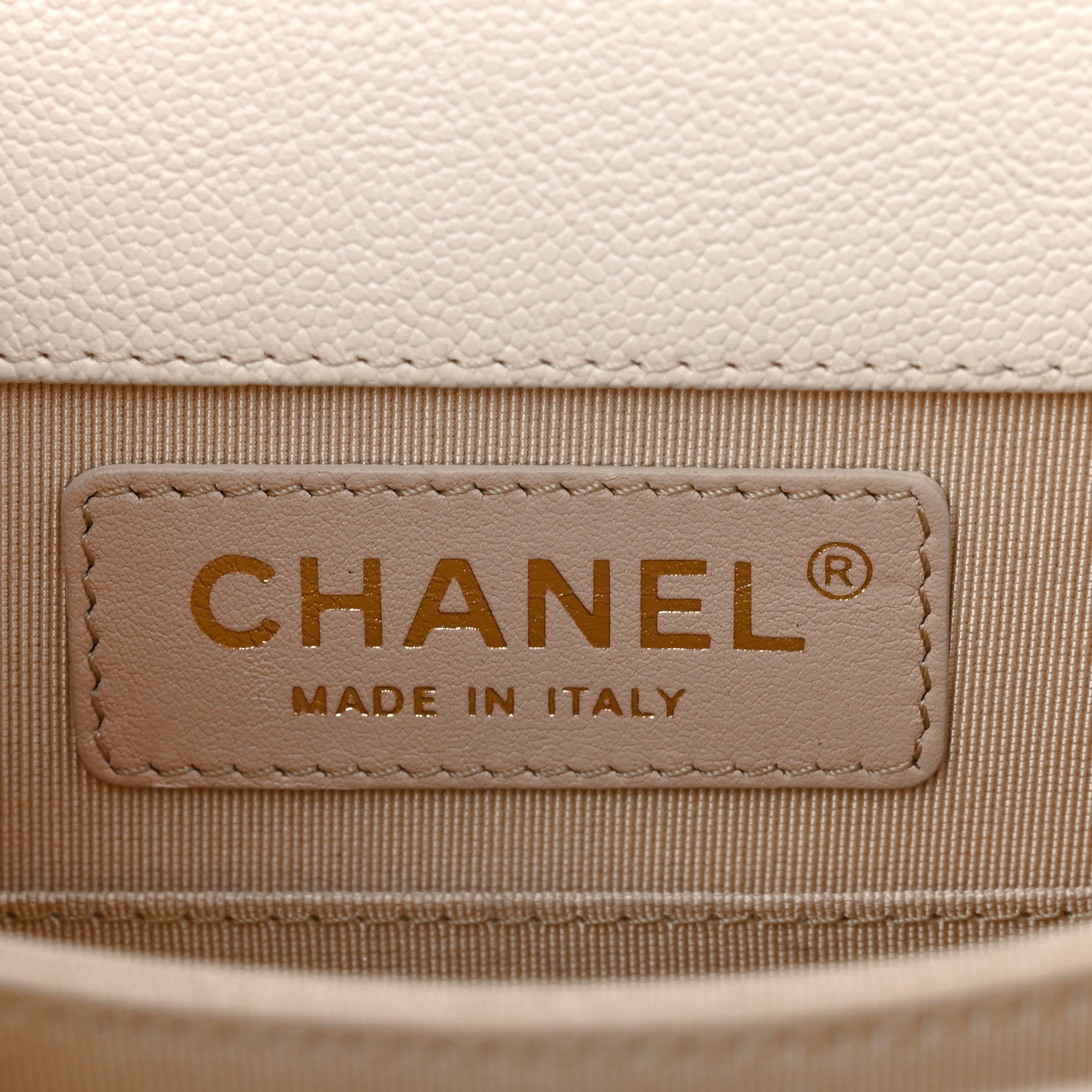 Chanel Caviar Quilted North South Boy Flap White 7 of 11