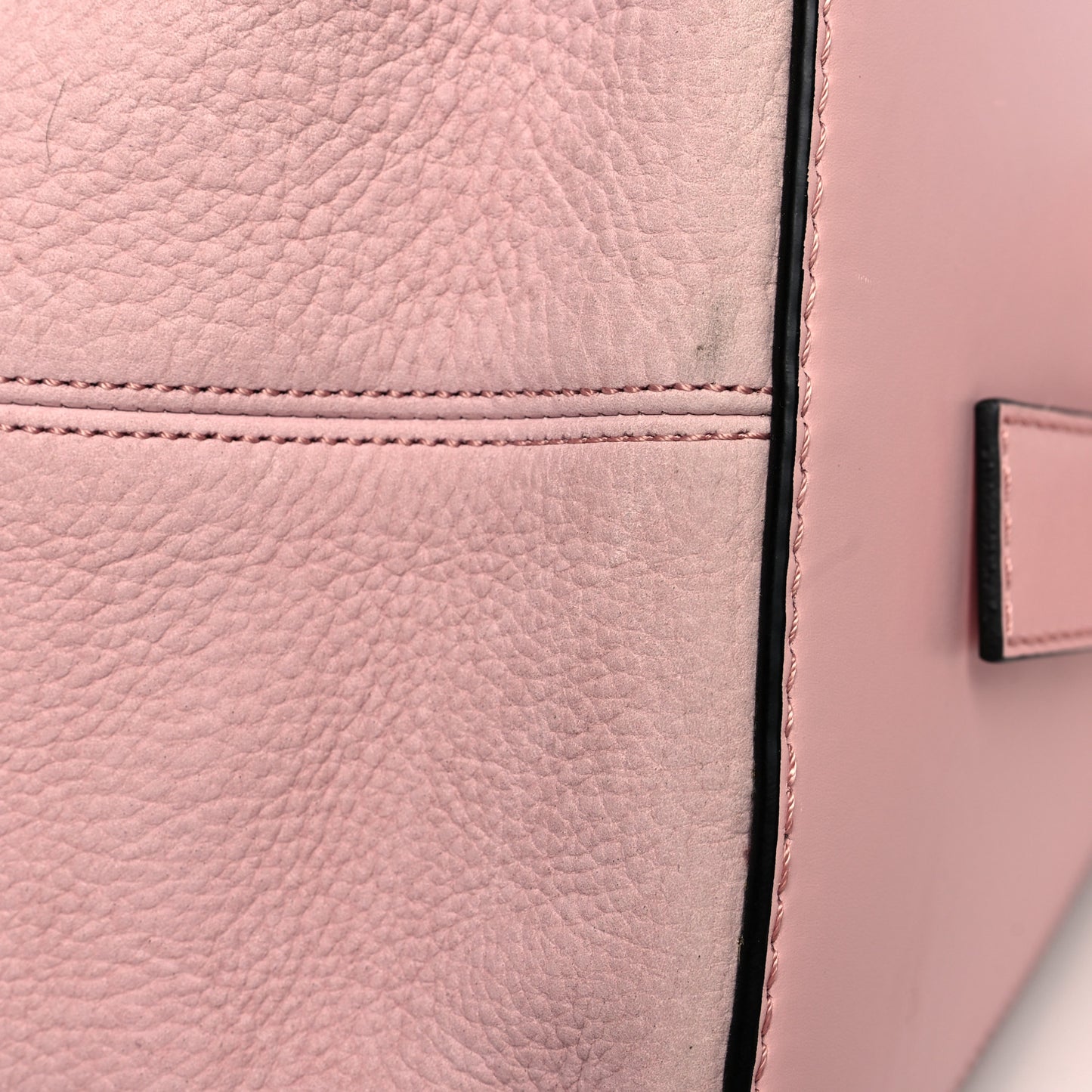 Nubuck Calfskin Berlingo Shoulder Bag Pink