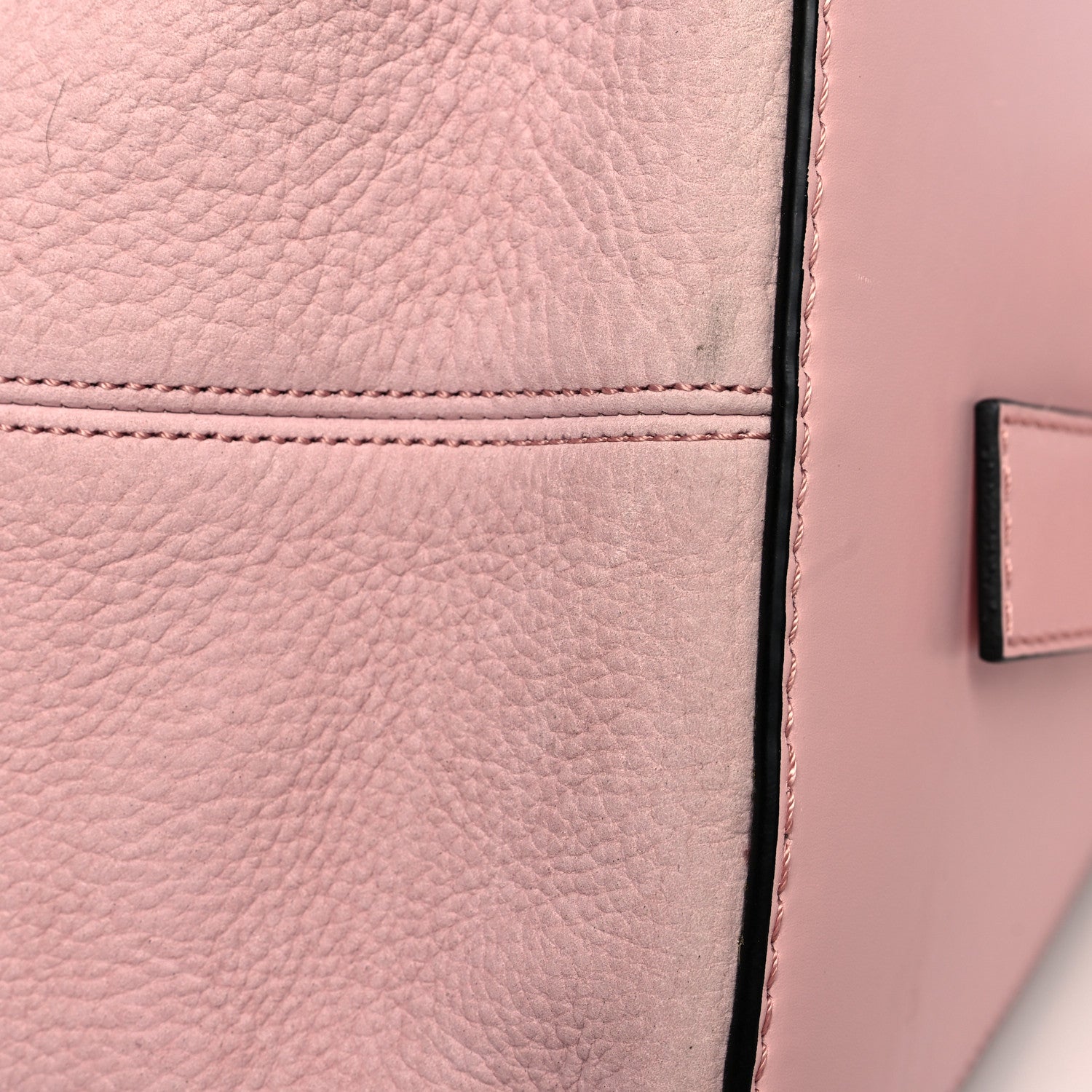 Loewe Nubuck Calfskin Berlingo Shoulder Bag Pink 13 of 16
