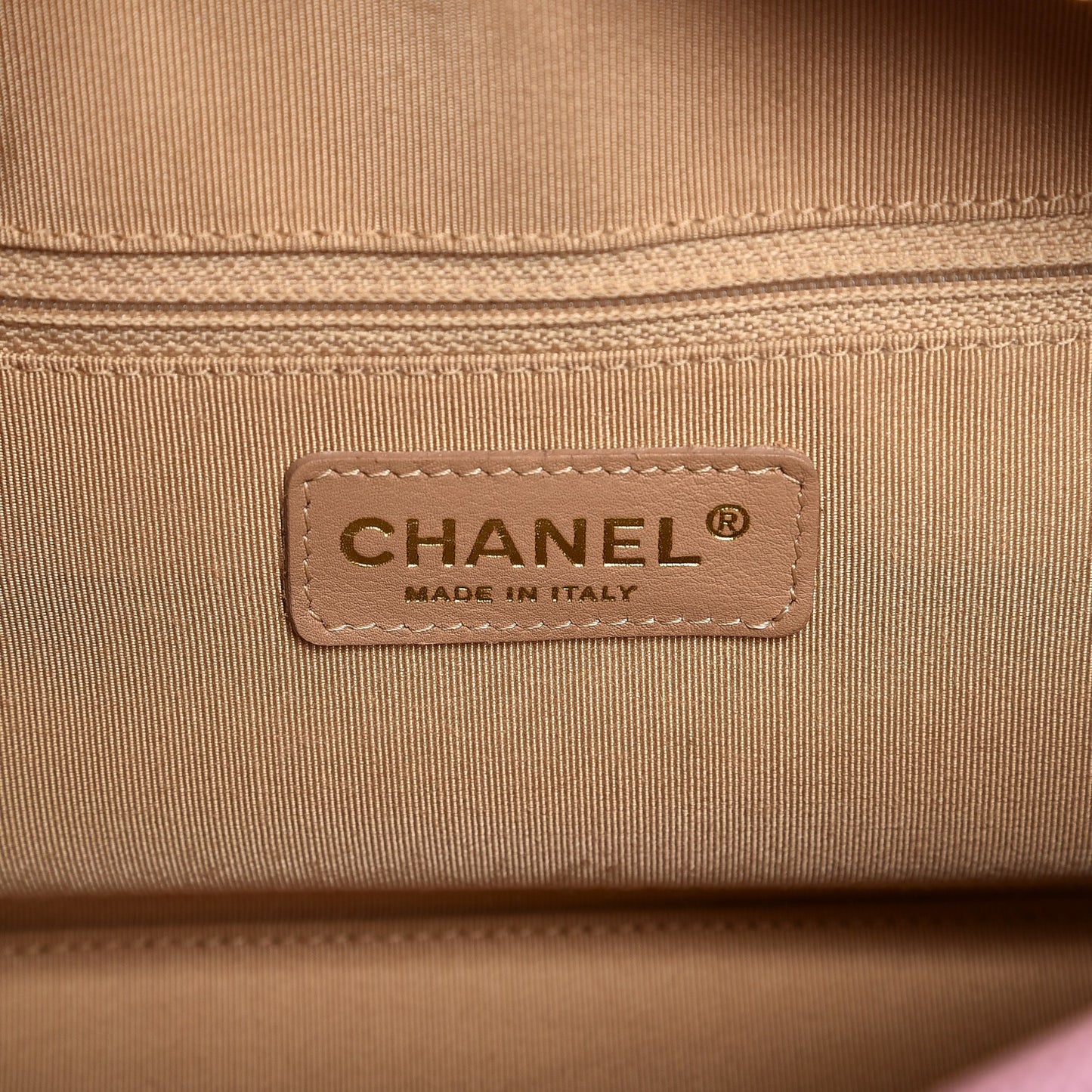 Caviar Quilted Small Bowler Pink