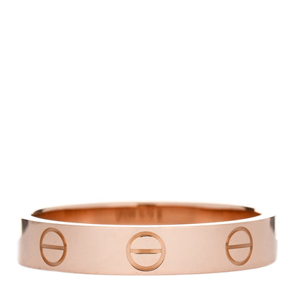 Cartier 18K Pink Gold 3.5mm LOVE Wedding Band Ring 54 6.75 3 of 5