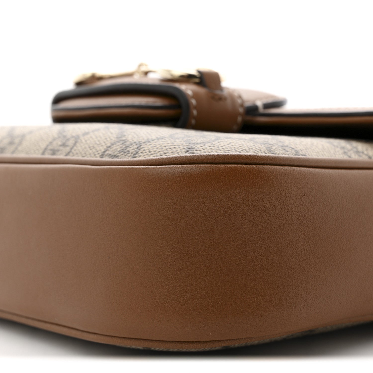 Gucci GG Supreme Monogram Duomo Lux Horsebit 1955 Soft Small Shoulder Bag Beige Ebony Sundial 10 of 10