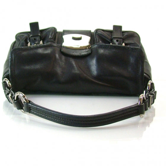 Prada Leather Rocket Antic Lock Black 4 of 12