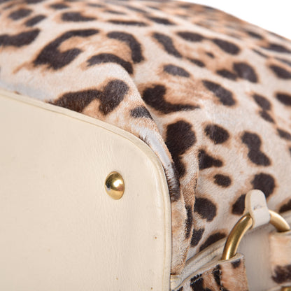 Saint Laurent Calf Hair Printed Oversized Muse Snow Leopard 15 of 20