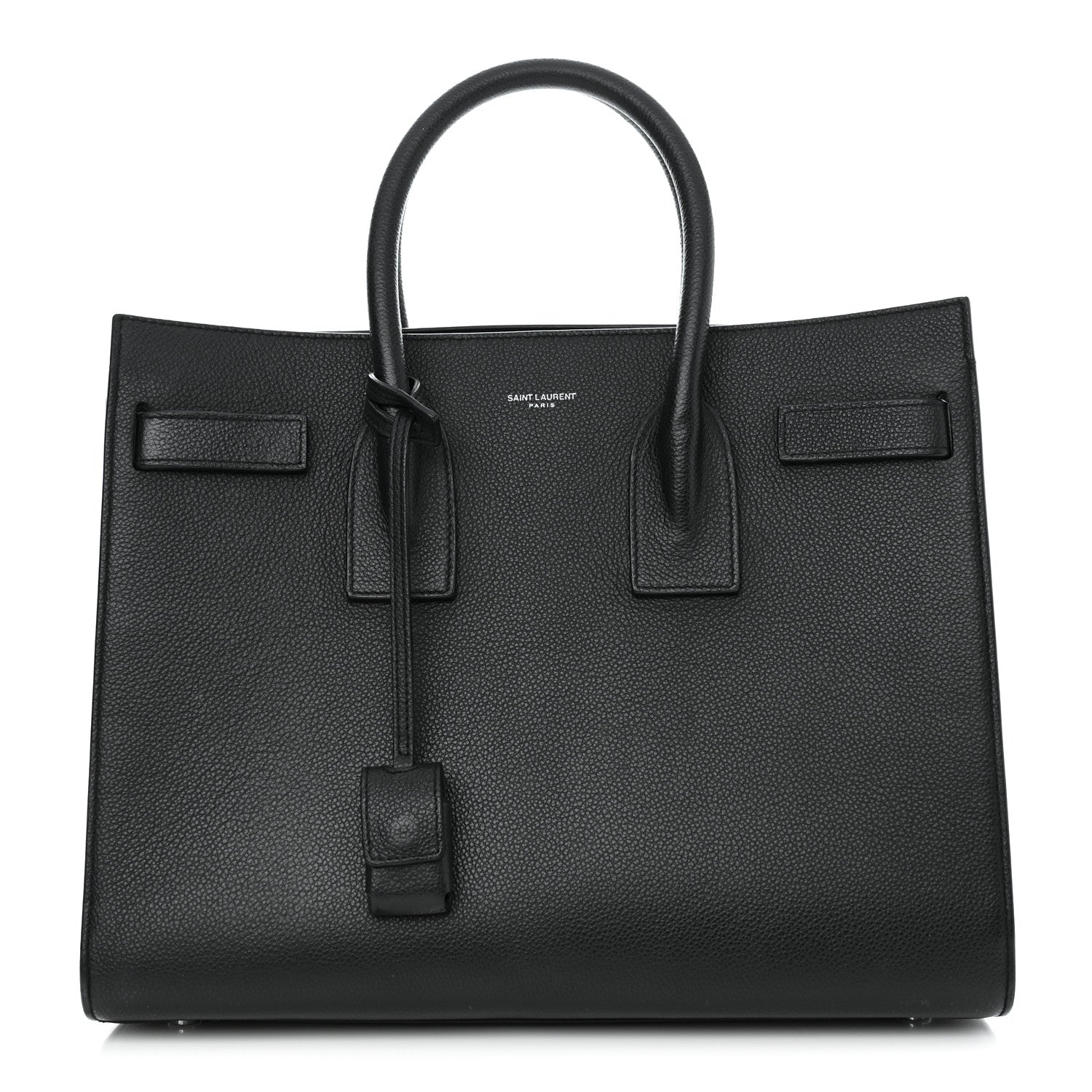 Saint Laurent Grained Calfskin Small Sac De Jour Black 1 of 13