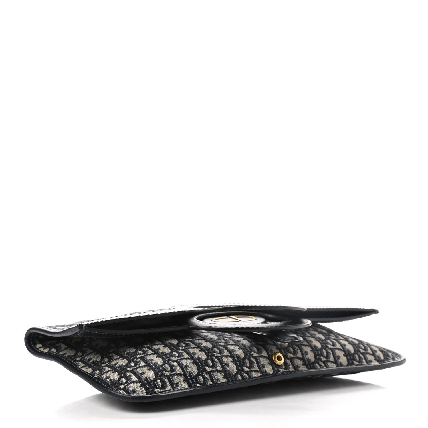 Christian Dior Oblique Fold Over Clutch Blue 6 of 10