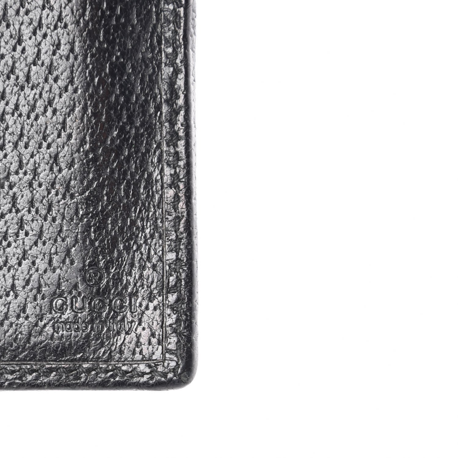 Gucci Monogram Ladies Web Continental Wallet Black 6 of 11