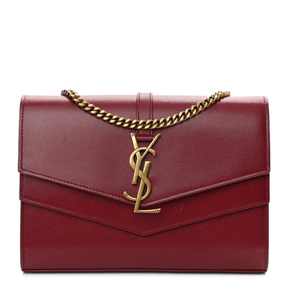 Saint Laurent Smooth Calfskin Monogram Sulpice Chain Wallet Amaretto 1 of 11