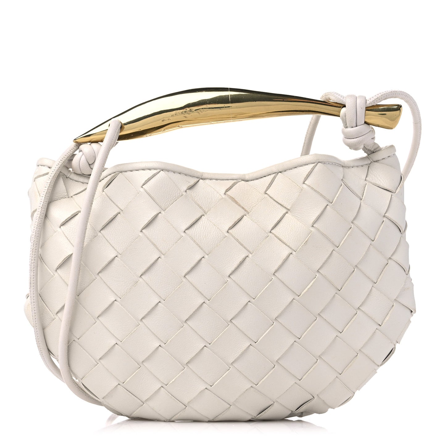 Nappa Intrecciato Mini Sardine Bag Chalk