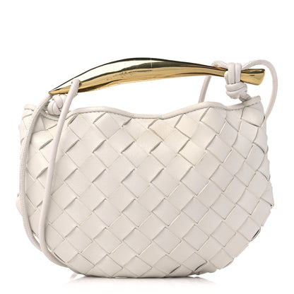 Bottega Veneta Nappa Intrecciato Mini Sardine Bag Chalk 1 of 10