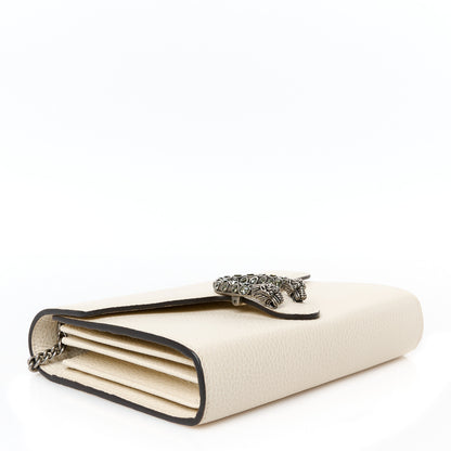 Gucci Dollar Calfskin Mini Dionysus Chain Wallet Mystic White 4 of 10