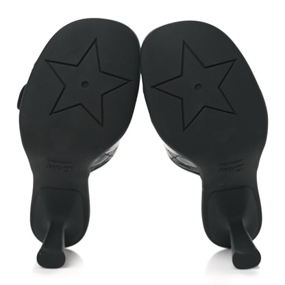 Christian Dior Calfskin Cannage Quilted Dio(r)evolution 80mm Slide Sandals 37 Black 5 of 9